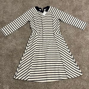Long sleeve striped dress